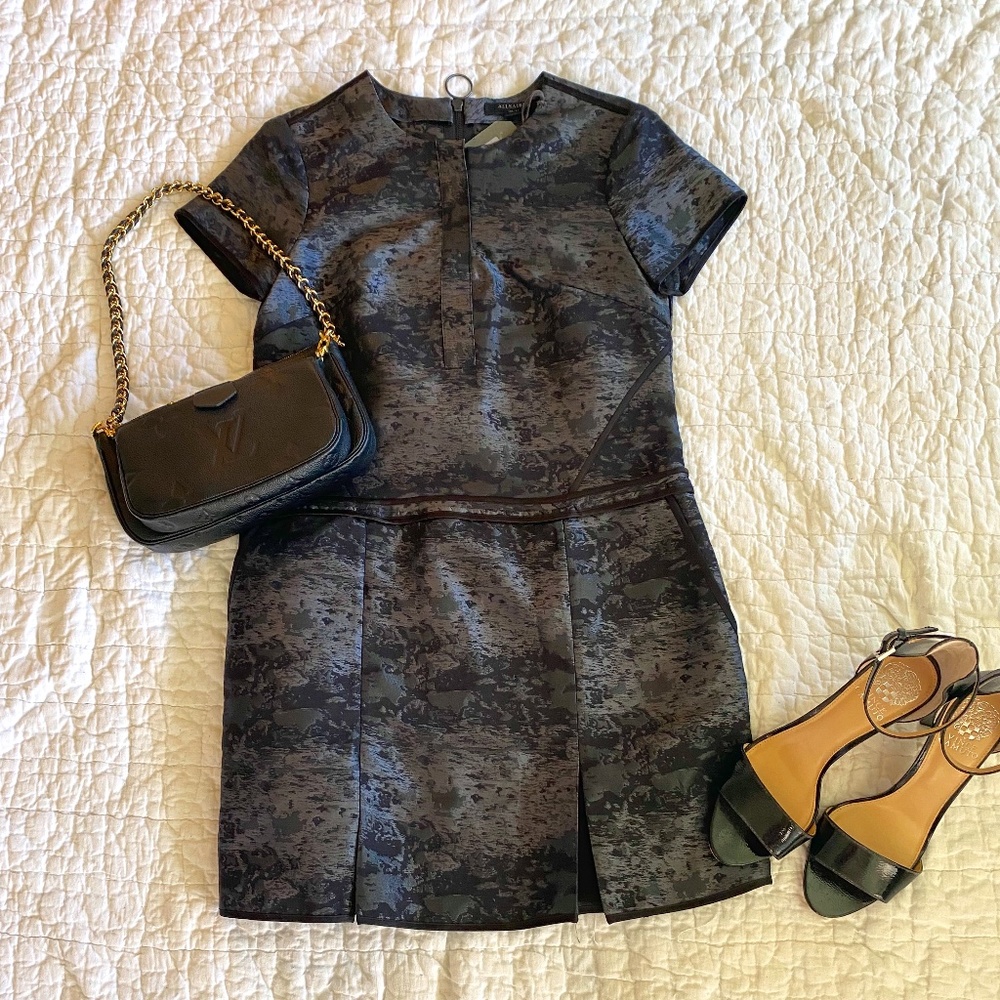 All Saints Jiro Black Dress